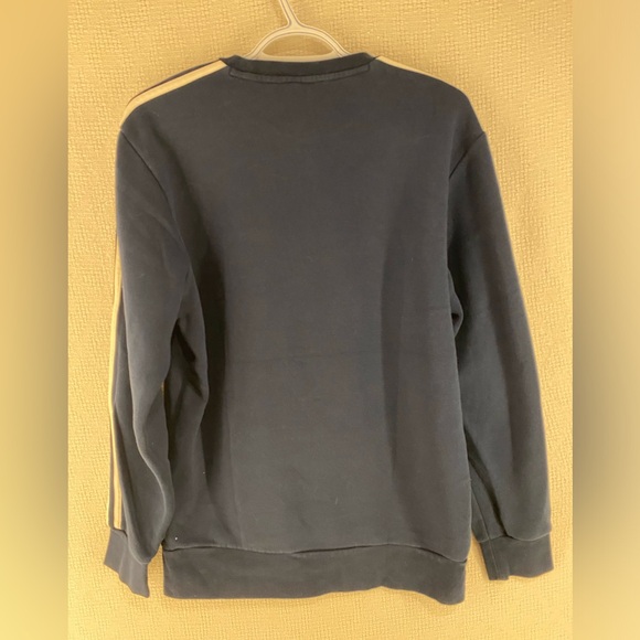 Navy Blue Adidas Sweater Crewneck Size Medium - Picture 3 of 6